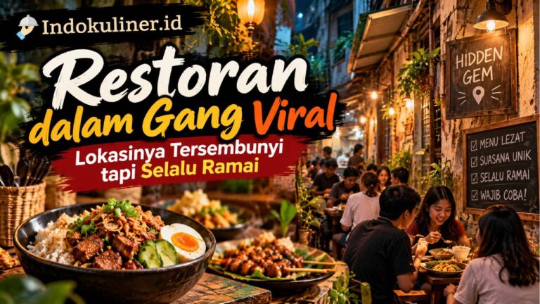 Restoran dalam Gang Viral, Lokasinya Tersembunyi tapi Selalu Ramai