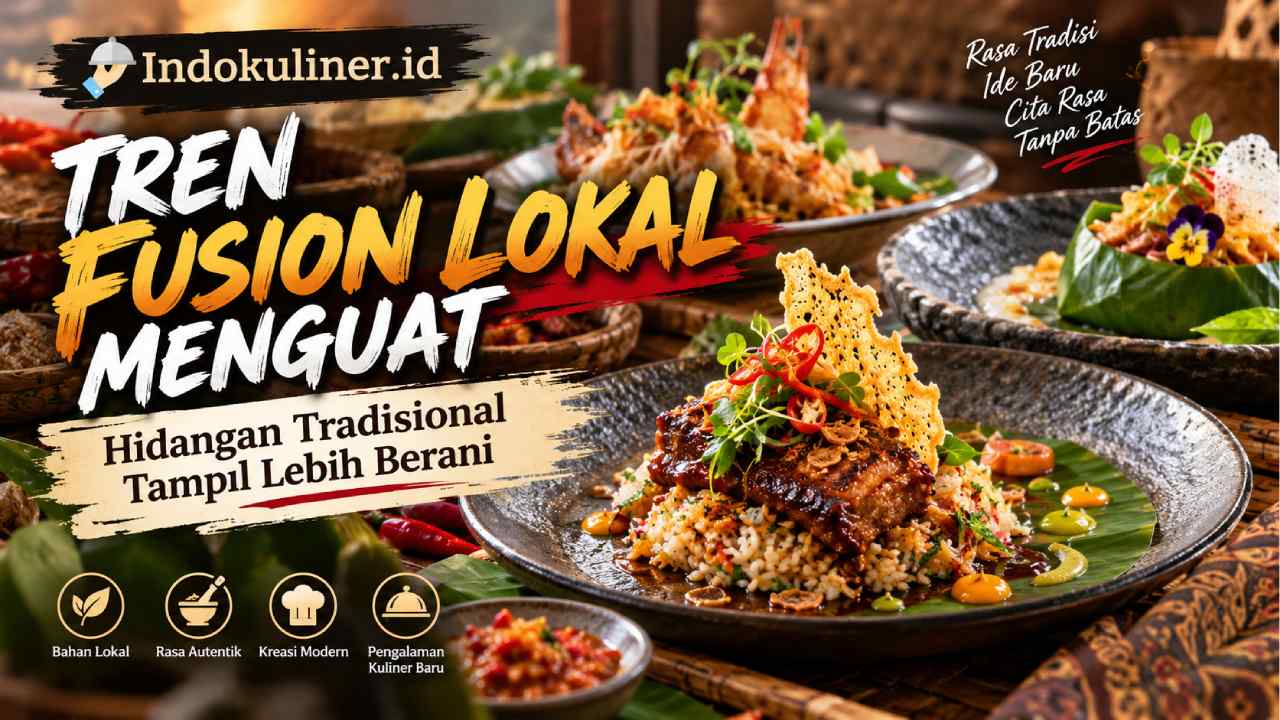 Tren Fusion Lokal Menguat, Hidangan Tradisional Tampil Lebih Berani